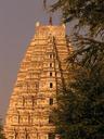 The largest of Hampis temples sits right in the center of the modern village.
